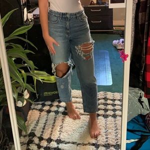 Curvy American eagle mom jeans